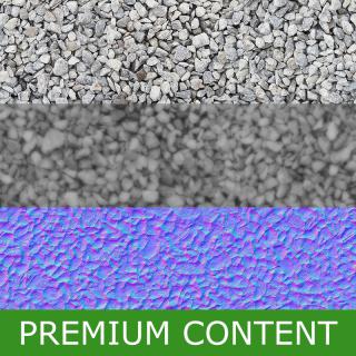 Seamless Textures of Gravel + Normal & Bump Mapping